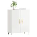 vidaXL Komoda lesklá biela 69,5x34x90 cm spracované drevo