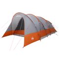 vidaXL Tunelový stan 560 x 395 x 212 cm Šedá a oranžová