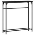 vidaXL Konzolový stôl Čierny dub 75 x 19,5 x 75 cm Kompozitné drevo