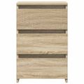 vidaXL Nočné stolíky 2 ks, dub sonoma 40x35x62,5 cm, kompozitné drevo