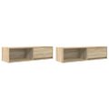 vidaXL TV skrinky 2 ks Dub sonoma 100x31x25,5 cm Engineered Wood