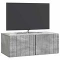 vidaXL Nástenná TV skrinka Nástenný Betónovo sivá 78,5 x 41 x 30 cm