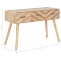 vidaXL Konzolový stolík 100x35x68 cm, drevený masív