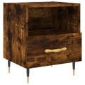 vidaXL Nočné stolíky 2 ks dymový dub 40x35x47,5 cm kompozitné drevo