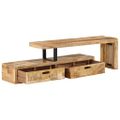 vidaXL TV stolík (118-200) x 30 x 40 cm masívne drevo mango