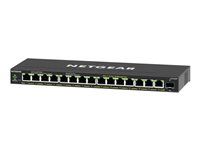 Prepínač - riadený - 15 x 10/100/1000 (PoE+) + 1 x SFP - desktop, pre montáž na stenu - PoE+ (231 W)