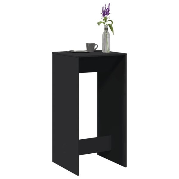 vidaXL Barový stôl čierny 51x50x103,5 cm kompozitné drevo