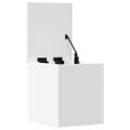 vidaXL Úložný box biely 30x35x35 cm kompozitné drevo