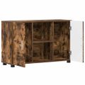 vidaXL Servírovacia skriňa FLORIN 88,5 x 30,5 x 55,5 cm Dymová dub