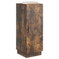 vidaXL Servírovacia skriňa Dymový dub 33 x 34,5 x 87 cm
