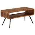 vidaXL Konferenčný stolík z masívneho akáciaového dreva 95x40x45 cm