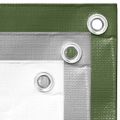 vidaXL Plachta 260 g/m² 8x12 m sivá HDPE