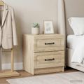 vidaXL Nočný stolík 2 ks Dub sonoma 43 x 34,5 x 44,5 cm