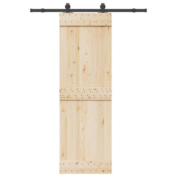 vidaXL Kovanie na posuvné dvere čierne 152,5 cm oceľové