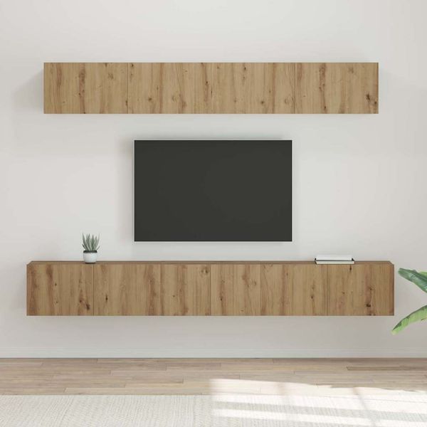 vidaXL Zostava TV skriniek 5 pcs Remeselný dub Kompozitné drevo