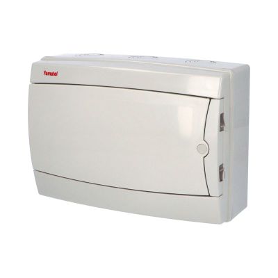 Rozvádzač Acqua 3912-TB IP65, 12mod., na omietku, nepriehľ. dvere, 215x305x110mm