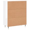vidaXL Komoda lesklá biela 69,5x34x90 cm spracované drevo
