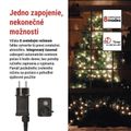 LED vianočná cherry reťaz–guličky,20 m,vonkajšia aj vnútorná,st. biela,programy,čas