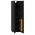 vidaXL Highboard Čierny dub 34,5 x 34 x 90 cm Kompozitné drevo