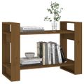 vidaXL Knižnica/deliaca stena medová 80x35x56,5 cm masívna borovica