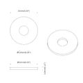 vidaXL vhodné pre ploché podložky 12 ks Čierna ∅15 x 3 mm
