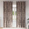 vidaXL Sametové závesy 2 ks Kapučínová 245 x 140 cm Zamat