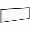 vidaXL Zrkadlo do kúpeľne s LED Čierny dub 100 x 8,5 x 37 cm Sklo