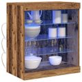 vidaXL LED komoda Staré drevo 60,5 x 37 x 67 cm Kompozitné drevo