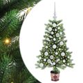 vidaXL Vianočný stromček s 150 LED-i so stojanom Zelená 90 cm PE