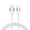 BWOO kábel USB - USB-C 1 m 3A minimalistický silikónový biely X280C