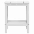 vidaXL Záhradná stolička Adirondack so stolíkom HDPE biela