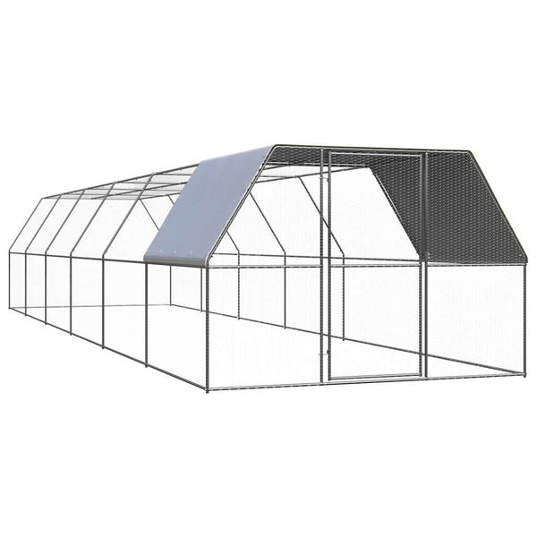 vidaXL Klietka pre sliepky 3x12x2 m pozinkovaná oceľ