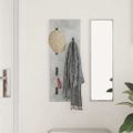 vidaXL Vešiak na stenu Nástenná montáž Betónová šedá 30 x 1,5 x 80 cm