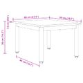 vidaXL Konferenčný stolík Dymová dub 60 x 50 x 36 cm Kompozitné drevo