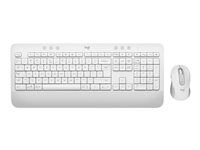 Sada klávesnice a myši - bezdrôtová - Bluetooth LE - QWERTY - US medzinárodný - belavá