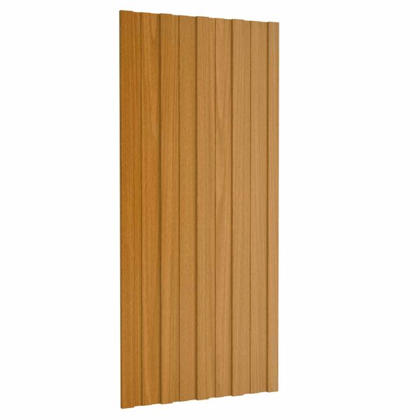 vidaXL Strešný panel 36 pcs Prírodná 100 x 45 cm Pozinkovaná oceľ