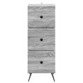 vidaXL Zásuvkový kabinet Sivá sonoma 33 x 34,5 x 90 cm