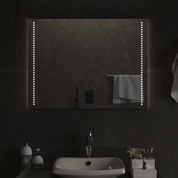 vidaXL LED kúpeľňové zrkadlo 80x60 cm