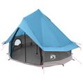 vidaXL Tipi stan 4-miestny Modrá Polyester a oceľ