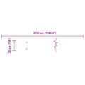 vidaXL Obrubník trávnika 30 ks 20 x 103 cm Olivovo zelená