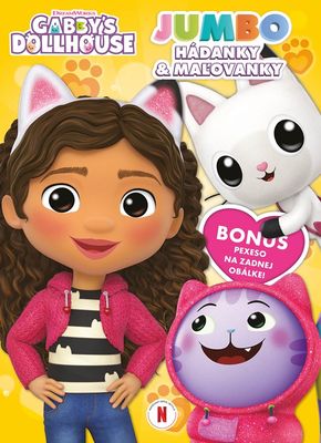 Gabby's Dollhouse JUMBO hádanky a maľovanky