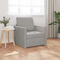 vidaXL Rozkladacia posteľ Svetlosivá 74 x 77 x 81 cm Zamat
