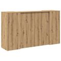 vidaXL Recepčný stôl dub artisan 180x50x103,5 cm kompozitné drevo
