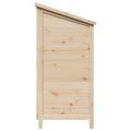 vidaXL Záhradný prístrešok so strechou Prírodná 106 x 56 x 113,5 cm