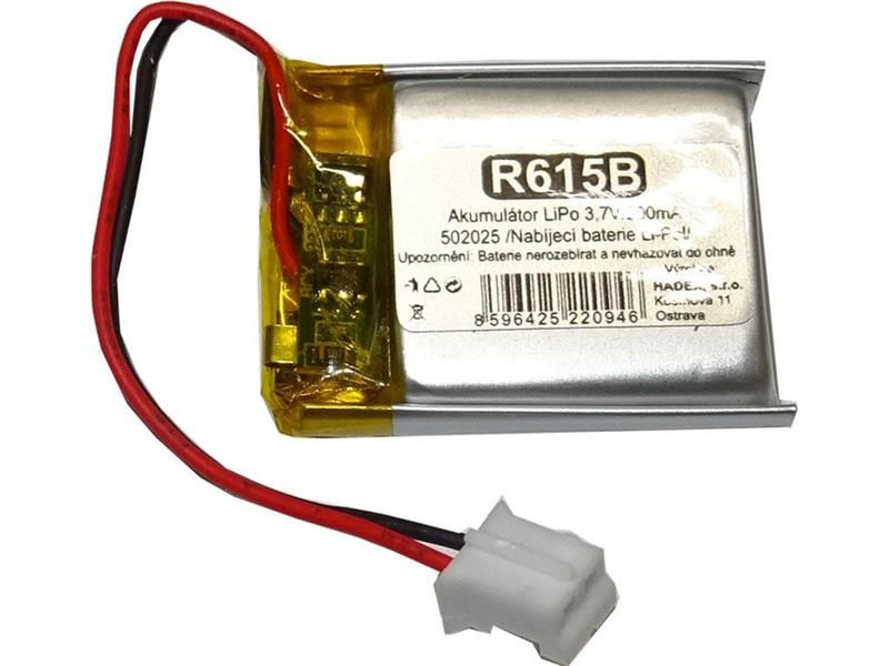 Nabíjacia LiPo batéria 3,7V/ 200mA 502025 HADEX