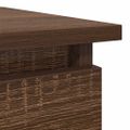 vidaXL konzolový stolík so zásuvkami hnedý dub 85,5x38,5x74,5 cm