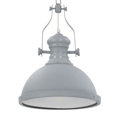 vidaXL Stropná lampa sivá okrúhla E27