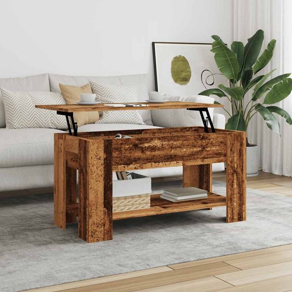 vidaXL Konferenčný stolík staré drevo 101x49x52cm spracované drevo