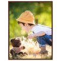 vidaXL Fotorámiky na stenu alebo stôl 5 ks bronzové 20x25 cm MDF