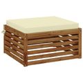 vidaXL 1-dielny sedací vankúš SOEST 100% polyester Krémová